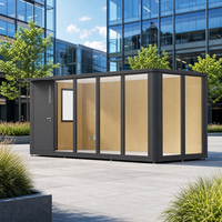 COCOVIA Maison Modulaire en Aluminium à Installation Manuelle, Bureau Conteneur pour Parc d'Entreprises, Bureau Conteneur Portable
