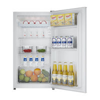 Réfrigérateur Haier 90L, petite taille, porte simple, usage domestique et hôtelier, classe énergétique A, R600a, autonome, nouveau produit