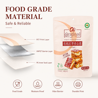 Sachets personnalisés en papier kraft brun avec fermeture éclair refermable pour l'emballage des aliments secs