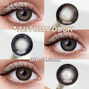 Lentes de Contacto de Color Gris Tigris Millcreek, Venta al por Mayor, Anuales, Naturales, Marrón Oscuro Grisáceo, Suaves, Precio de Fábrica, CE ISO - Product Image 1