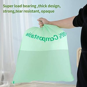 Bolsas de plástico ecológicas biodegradables de almidón de maíz PLA Bolsas de camisetas Bolsas de compras de supermercado - Product Image 3