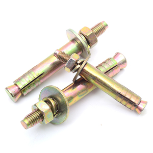 Cheville d'expansion robuste pour plaques de plâtre, zinguée jaune, boulons de fixation M6 M12 M14 M16, cheville murale à manchon pour ascenseur - Product Image 4