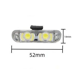 Modifikasi Mobil Remote Kontrol Nirkabel 12V Satu-ke-empat Lampu Klip Grille Merah-Biru Lampu Strobo 2 LED Lampu Peringatan - Product Image 5
