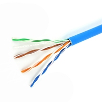 Cable de Red UTP FTP Cat5e Cat6 Lan de Cobre Desnudo de 305m 1000FT, 23AWG/24AWG, Pasa la Prueba Fl~k, Seguridad de Red, Precio Bajo de Fábrica