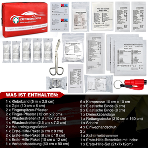 DIN 13164 Premium <span class=keywords><strong>Kit</strong></span> DE EMERGENCIA ampliamente utilizado Botiquín de primeros auxilios de emergencia automático para automóvil - Product Image 2