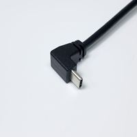 Maßgefertigtes USB 2.0 Stecker auf USB-C Typ-C 3A Schnellladekabel mit Geflechtummantelung und 90-Grad-Winkel für Datenübertragung