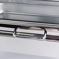 Réchaud buffet de luxe Kuntai en acier inoxydable, chauffage au gaz/carburant, capacité de 6 L, option de logo personnalisé, fournitures pour hôtels et restaurants