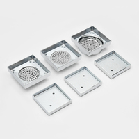 SANIPRO Australie Offre Spéciale 100mm sortie en laiton salle de bain 2 en 1 carrelage insérer dissimuler carré sol drains douche crépine égouttoir