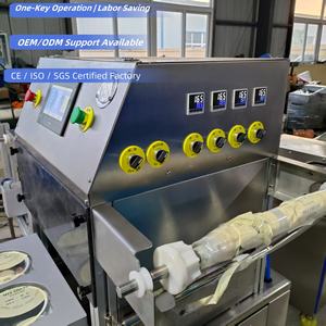 Machine de mise sous vide automatique pour barquettes de plats cuisinés, machine d'emballage sous film pour saucisses, <span class=keywords><strong>jambon</strong></span>, bacon, viande en conserve - Product Image 5