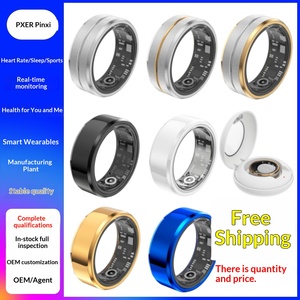Bague connectée en alliage avec suivi de fréquence cardiaque, oxygène sanguin, suivi du sommeil, compteur de pas, mesure de <span class=keywords><strong>profondeur</strong></span>, étanche 10 <span class=keywords><strong>ATM</strong></span> pour la natation, autonomie <span class=keywords><strong>5</strong></span>-10 jours - Product Image 2