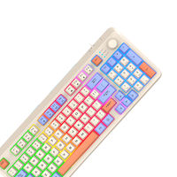 Aydınlık klavye RGB ışık dizüstü bilgisayar masaüstü için kablolu tuş takımı 94 tuşları