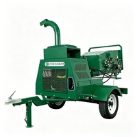 Broyeur à bois diesel 22HP DWC-22, alimentation hydraulique, refroidissement par eau, pour ferme et jardin