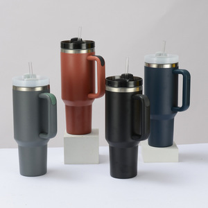 40oz stainless steel cup bpa-free <b>with</b> <b>straw</b> vacuum double-wall 40oz stainless steel tumbler - Product Image 2