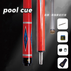 Ok Healing 12.4mm Carbon Fiber Split Billiard Cue Red Hi-Tech Wood Adjustable Weight Pool Cue - Product Image 4