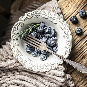 Vajilla única al por mayor, platos de cerámica, vajilla mate para comida de restaurante, plets de porcelana blanca - Product Image 6