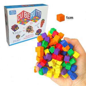 Assorted Color Revolutionary EVA <b>Foam</b> Cubes Starter Set Sticky Non-Sticky Building <b>Blocks</b> Puzzle Toys Easy-to-Stick Cubes for - Product Image 4