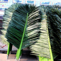 Vente en gros d'usine : Feuilles de palmier artificielles personnalisées, grandes, anti-UV, feuilles de palmier dattier tropicales artificielles