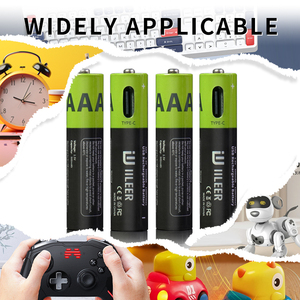 IILEER buon prodotto USA magazzino in magazzino 814mWh AAA batteria ricaricabile 1.5V 500mAh 1200 cicli ad alta velocità di scarica - Product Image 2
