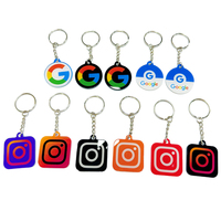Porte-clés Instagram NFC 13.56MHz Porte-clés NFC vierge avec logo personnalisé