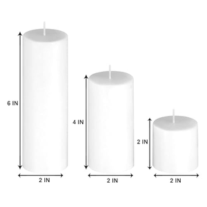 Bougie en cire de paraffine blanche, grande bougie pilier, LED sans flamme, télécommande, décoration d'Halloween, de Noël, pour la maison - Product Image 3
