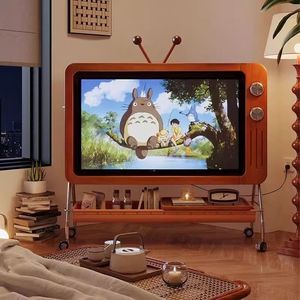<span class=keywords><strong>Mueble</strong></span> de <span class=keywords><strong>TV</strong></span> Móvil de Madera Maciza Estilo Vintage <span class=keywords><strong>con</strong></span> <span class=keywords><strong>Ruedas</strong></span>, Diseño Nórdico, Muebles para el Hogar, para Salas de Estar, Dormitorios y Oficinas - Product Image 5