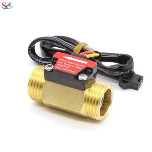 Sensor de Flujo de Efecto Hall de Latón Compatible con PLC, Tipo Turbina G1/2'', 1-25L/min, Salida de Pulso para Máquina de Café, Certificado CE - Product Image 1