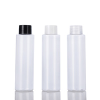 Flacon en plastique PET transparent de 100 ml pour crème pour le visage, lotion, emballage cosmétique, flacon vide imprimé en sérigraphie, bouchon PJ100