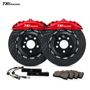 קליפרים אחוריים בעלי 4 בוכנות TEI P40NS-R 330mm 345mm 355mm 380mm 400mm דיסק בלם גדול ערכת בלמים BBK מחושל לקאדילק CT4 - Product Image 6