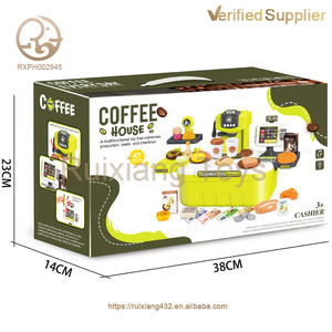 ของเล่นจำลองสำหรับเด็กและเด็กผู้หญิงเครื่องแคชเชียร์ของเล่นในบ้านจำลองสำหรับเก็บเงินสดใช้ในซูเปอร์มาร์เก็ต - Product Image 5