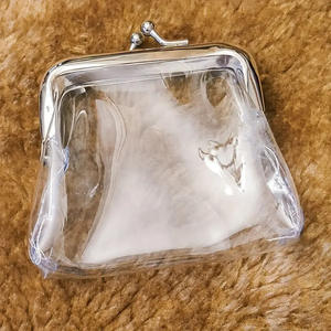 <span class=keywords><strong>กระเป๋า</strong></span>เงินใส่เหรียญไวนิลใสขนาดเล็ก<span class=keywords><strong>กระเป๋า</strong></span>ใส่เงินสด PVC ใสมีช่องล็อคแบบเปิด - Product Image 6