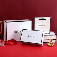 Boîte cadeau rose en gros, personnalisable avec logo imprimé, en carton rigide avec ruban pour cadeaux de mariage