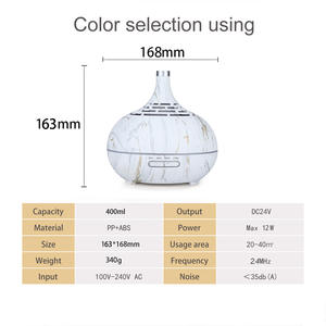 Diffuseur d'arômes créatif, humidificateur à lumière LED de 500 ml pour la maison, le bureau, la chambre à coucher, avec fonction de minuterie - Product Image 5