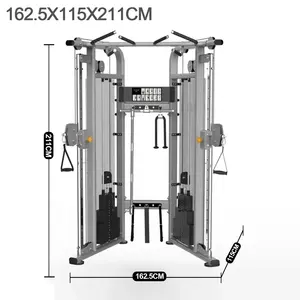 Kommerzielle Fitnessgeräte Mehrstationskabel Crossover einstellbares Doppel-Kippelsystem