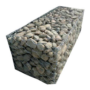 Murs de soutènement en gabions soudés Galfan <span class=keywords><strong>200x100x50</strong></span>, boîte de gabions soudés 2x1x0,5m, panier de gabions, cage à pierres, prix - Product Image 1
