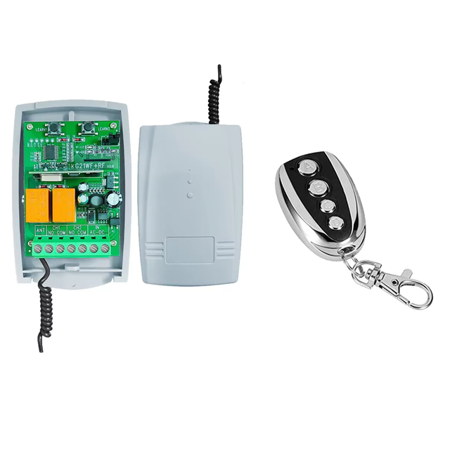 New Model 2-Channel WIFI+ RF Wireless Remote Control Switch 315/433.92MHz ABS Metal Material Garage Door Learning Code