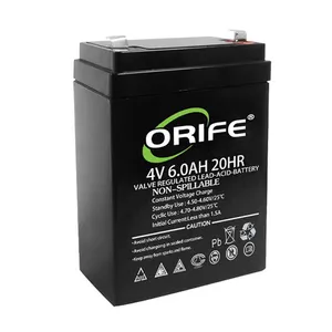 ORIFE benutzer definierte China Hersteller Schweiß gerät tragbares Ladegerät 4v 6ah Blei-Säure-Batterie