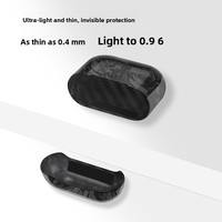 Étui pour écouteurs en fibre de carbone véritable forgée pour AirPods Pro 2, coque rigide antichoc, protection, charge sans fil