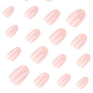 24 <span class=keywords><strong>Uñas</strong></span> Postizas <span class=keywords><strong>Cortas</strong></span> y <span class=keywords><strong>Redondas</strong></span> de Acrílico ABS Importadas de Corea, Estilo Romántico, <span class=keywords><strong>Uñas</strong></span> Artificiales - Product Image 4