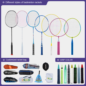Raqueta de Bádminton de fibra de carbono de grafito personalizada para entrenamiento de competición <span class=keywords><strong>profesional</strong></span> para 5U 30Lbs G4 PU ultraligero 28Lbs Grip Light - Product Image 4