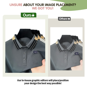 Polos Formales de Alta Calidad para Hombre, Camisetas de Manga Corta de Verano, Polos Bordados de Diseño Holgado para Hombre - Product Image 2