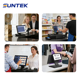 Système de point de vente Suntek 15,6'' <span class=keywords><strong>avec</strong></span> écran tactile, services commerciaux, tablette Android, <span class=keywords><strong>caisse</strong></span> enregistreuse POS - Product Image 6