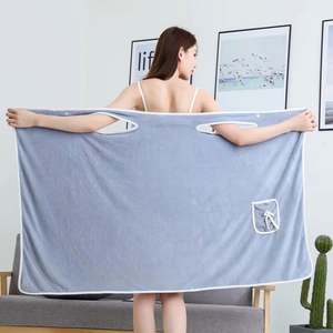I-0311 Hot Sale Wearable <b>Towel</b> Bathrobe Fast Dry Washcloth <b>Wrap</b> Women Bath <b>Towels</b> Woman Sleepwear <b>Towel</b> - Product Image 3
