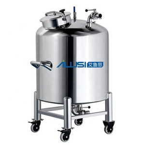 Stainless steel moveable cosmetic storage tanks