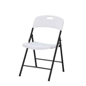 Modern <b>White</b> Molded <b>Plastic</b> Folding <b>Chair</b> for Outdoor & School Use for Weddings - Product Image 2