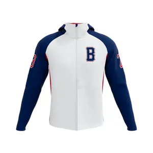 Sublimazione personalizzata ebay classic men spring warm plan la uniformes felpe con cappuccio da baseball e maglie da baseball