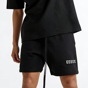ESS Short oF Man Short de sport athleisure pour homme, décontracté et ample, <span class=keywords><strong>avec</strong></span> boucle de <span class=keywords><strong>ceinture</strong></span> personnalisée, couleur unie, en coton, pour l'été et la gym - Product Image 1