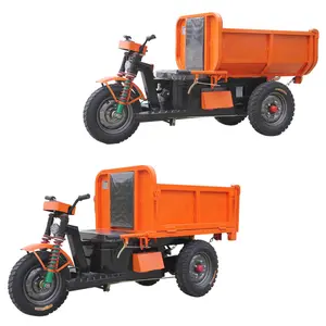 China New Small Mini Track Carrier Dumper 3000kg Heavy Duty Electric Tricycle Electric Tricycles 3 Wheel Electric Tricycle Cargo