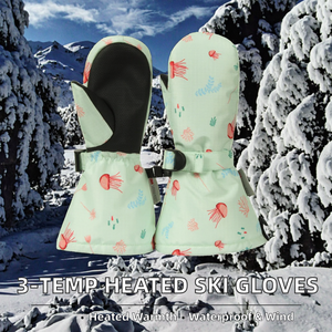 Guantes Térmicos Eléctricos con Control de Temperatura de 3 Niveles, Pantalla Táctil Impermeable, para Invierno, Clima Frío, Esquí, Nieve, Camping, Deportes al Aire Libre - Product Image 2