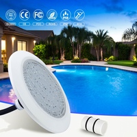 Lampu LED Bawah Air LanWo Berkualitas Tinggi Desain Baru Resin Isi PC 12V 8W IP68 Tahan Air untuk Kolam Renang