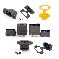 Connecteur banane pour batterie Lipo RC Amass Anti Spark XT90 série 45A IP67 plaqué or, mâle/femelle, pour circuit imprimé